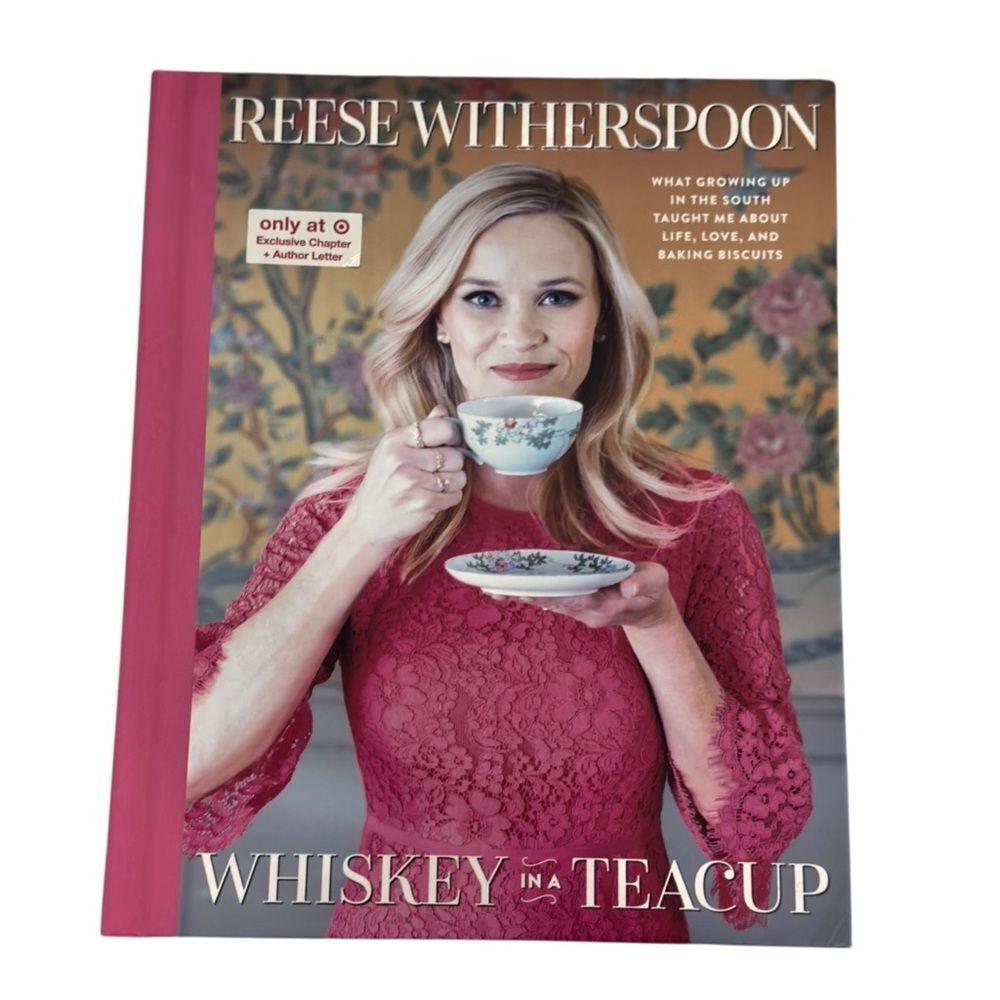 Whiskey In A Teacup by Reese Witherspoon Hardcover Coffee Table Book. Gift.